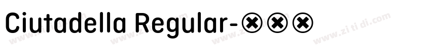 Ciutadella Regular字体转换